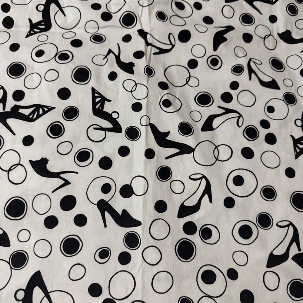 New York City Design Co. Black and White Knee-Length A-Line Skirt Size 12 - Picture 2 of 10